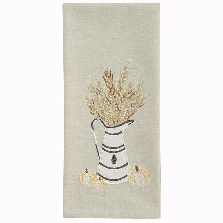 White &amp; Wheat Decorative Towel-Park Designs-The Village Merchant