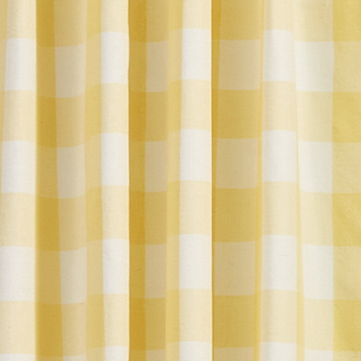 Wicklow Check in Yellow Panel Pair With Tie Backs 63&quot; Long Unlined-Park Designs-The Village Merchant