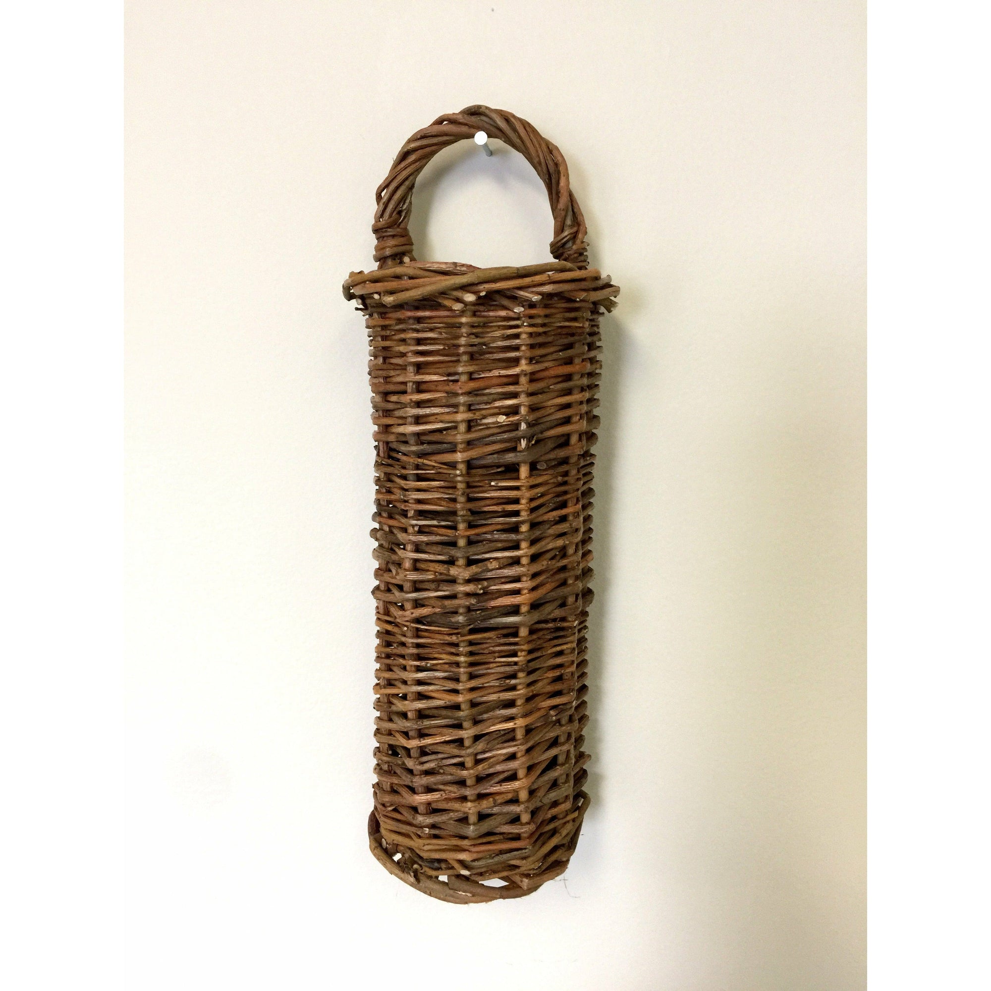 Willow Brown Wall Basket-Craft Wholesalers-The Village Merchant
