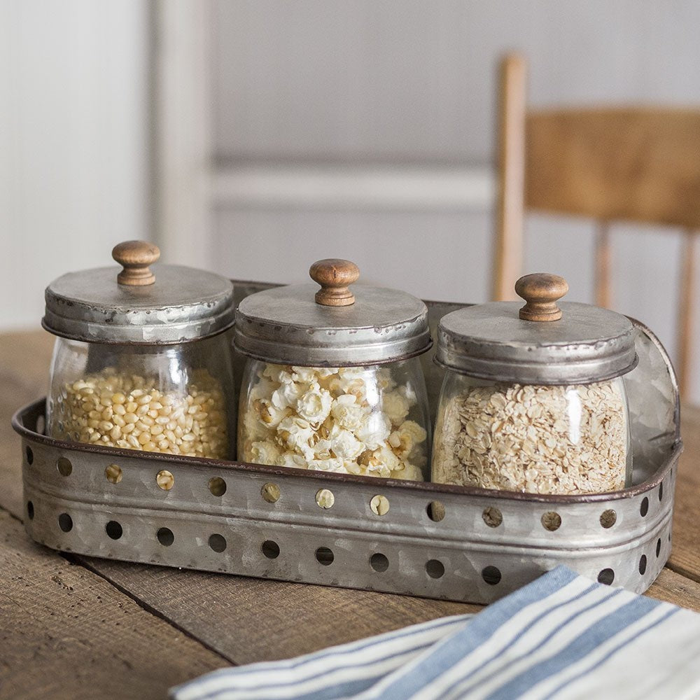 Glass Storage Jars & Lids-The Village Merchant