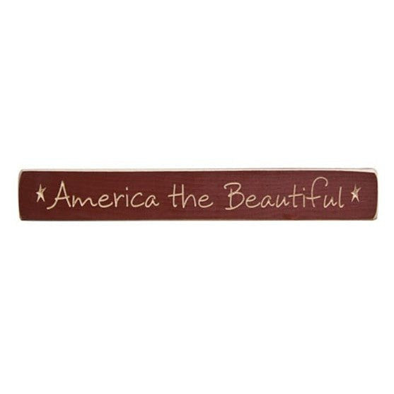 Patriotic Signs & Blocks-The Village Merchant
