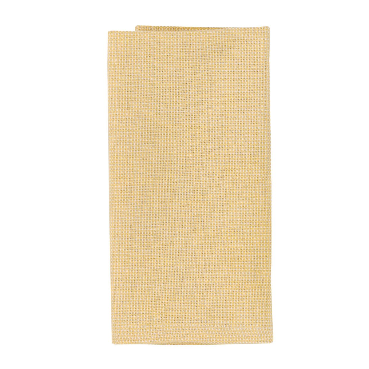 Basketweave Goldenrod Napkin Set of 2