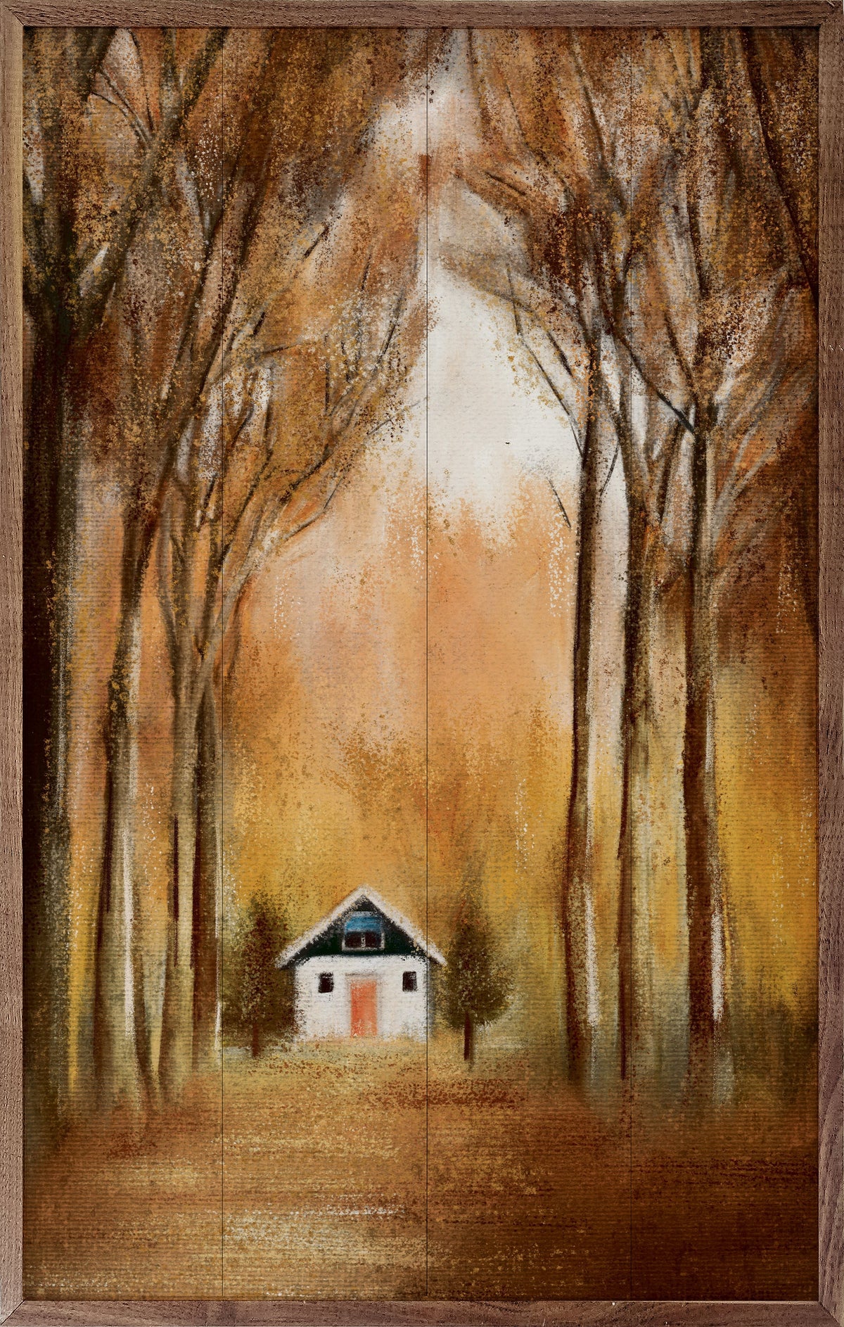Cabin Retreat Yellow By JJ Design House Printed and Framed Wall Sign