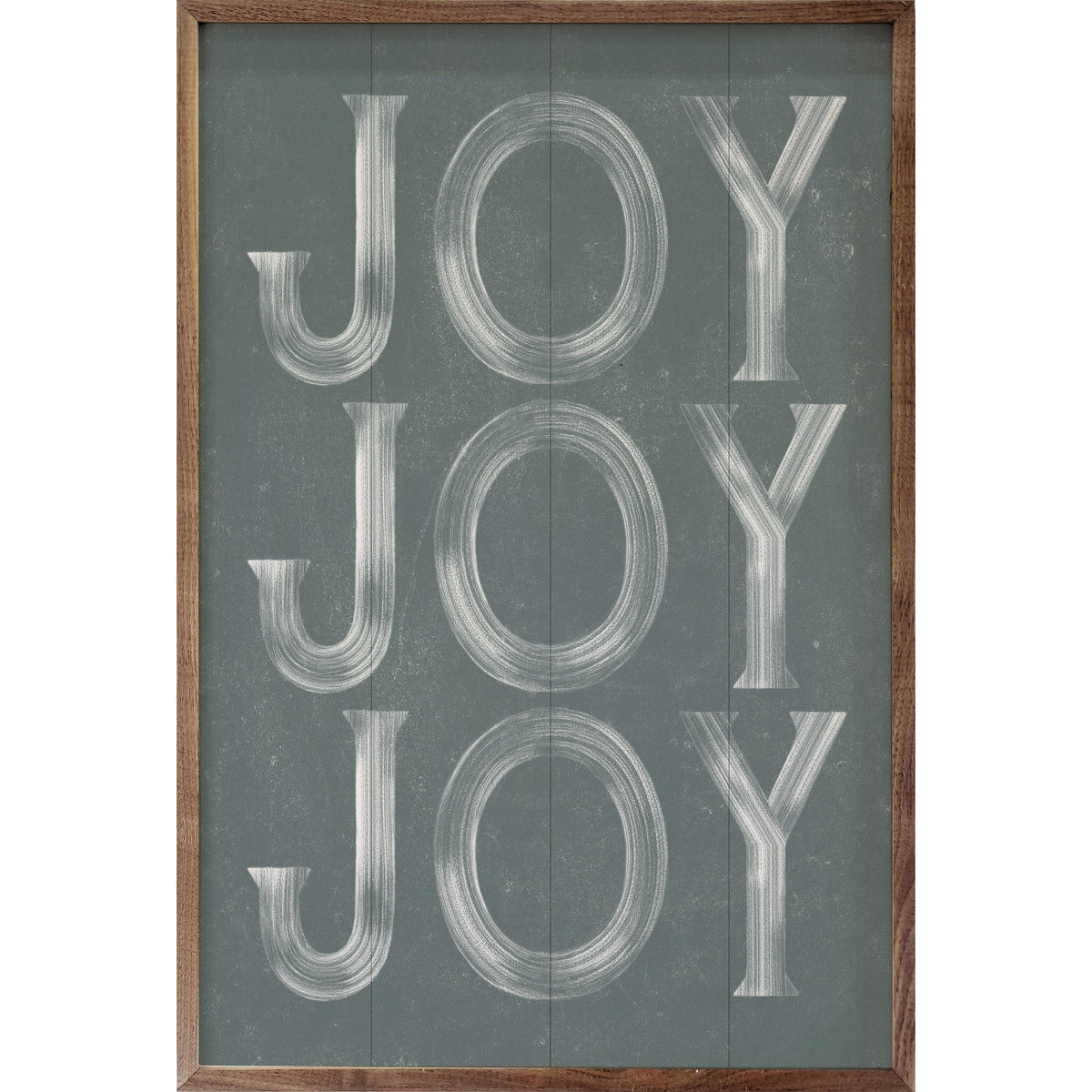 Joy On Repeat Gray Printed and Framed Wall Sign
