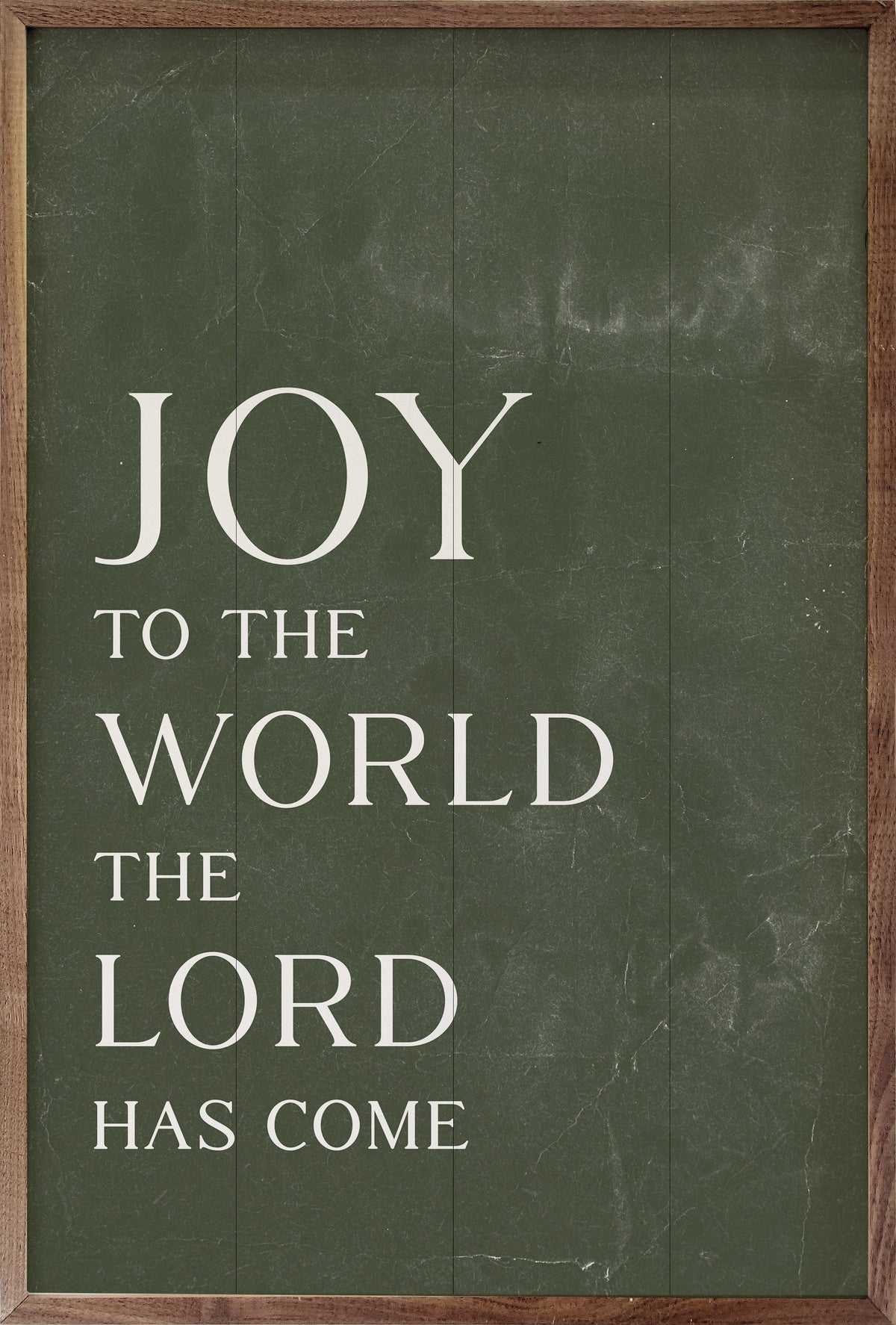 Joy To The World Printed and Framed Wall Sign