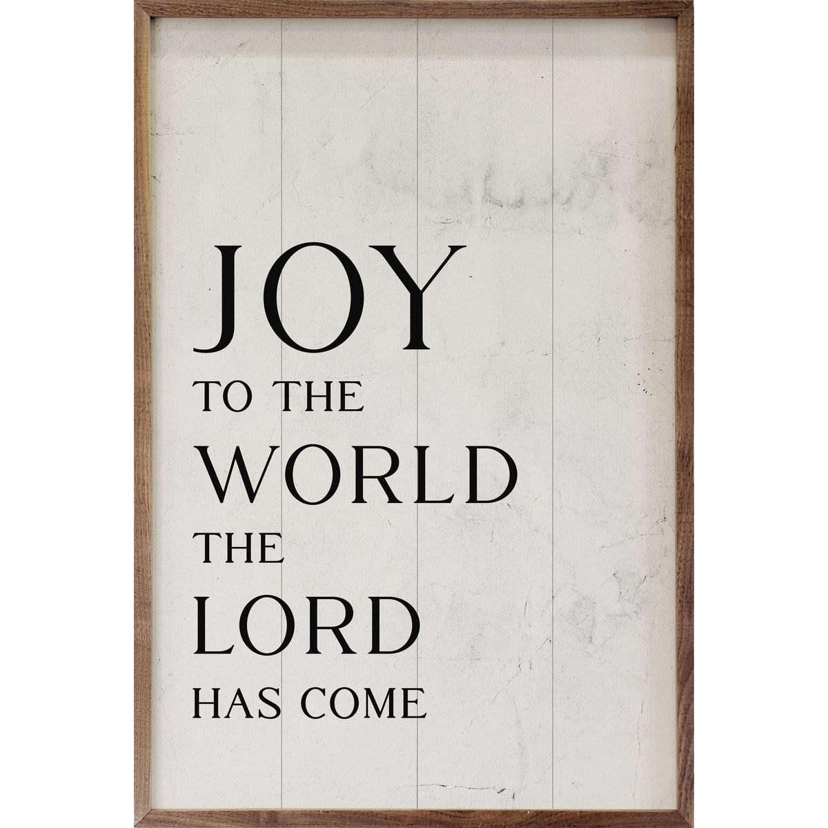 Joy To The World Printed and Framed Wall Sign