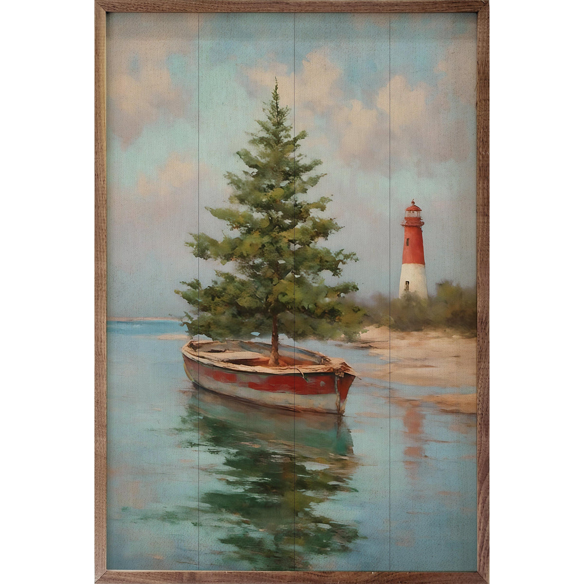 Sailing Tree Printed and Framed Wall Sign