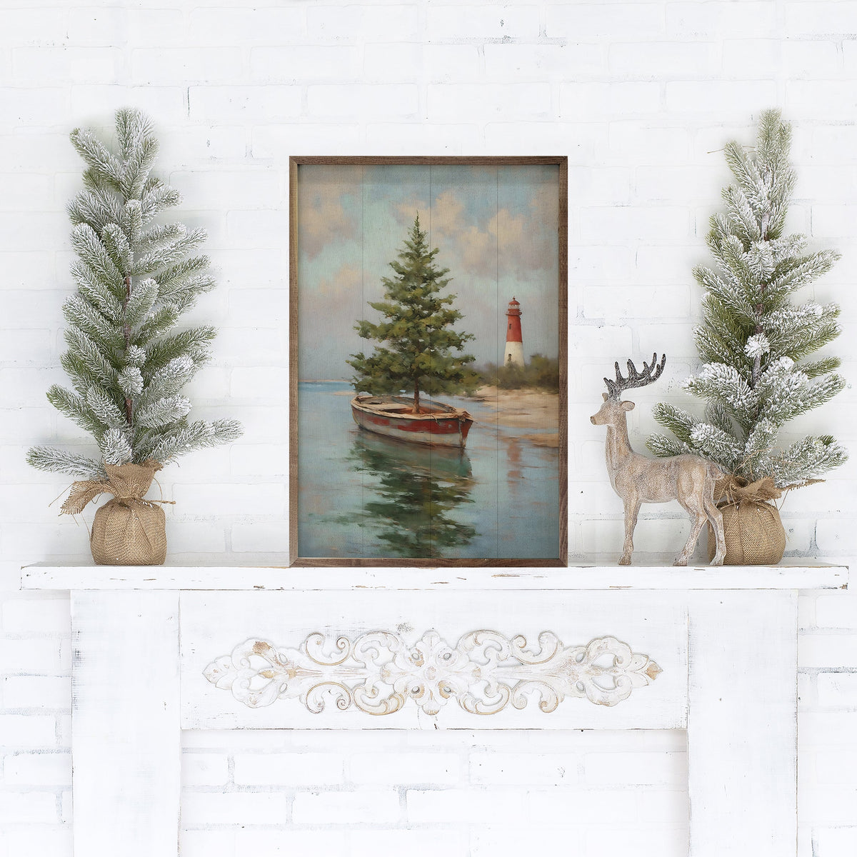 Sailing Tree Printed and Framed Wall Sign