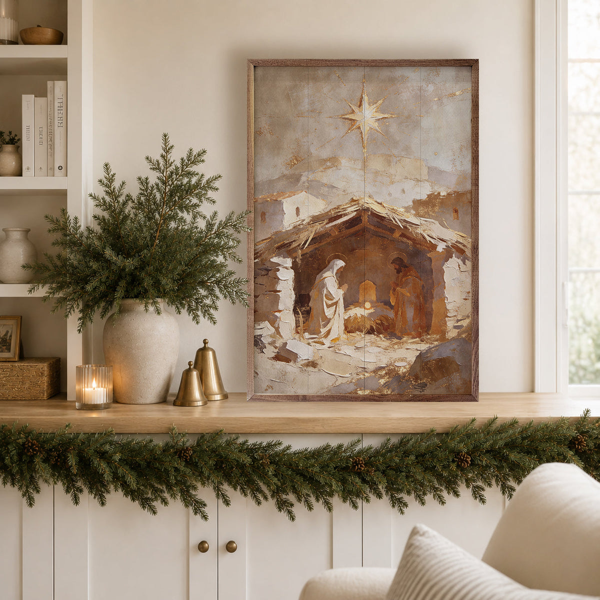 The Golden Manger Printed and Framed Wall Sign