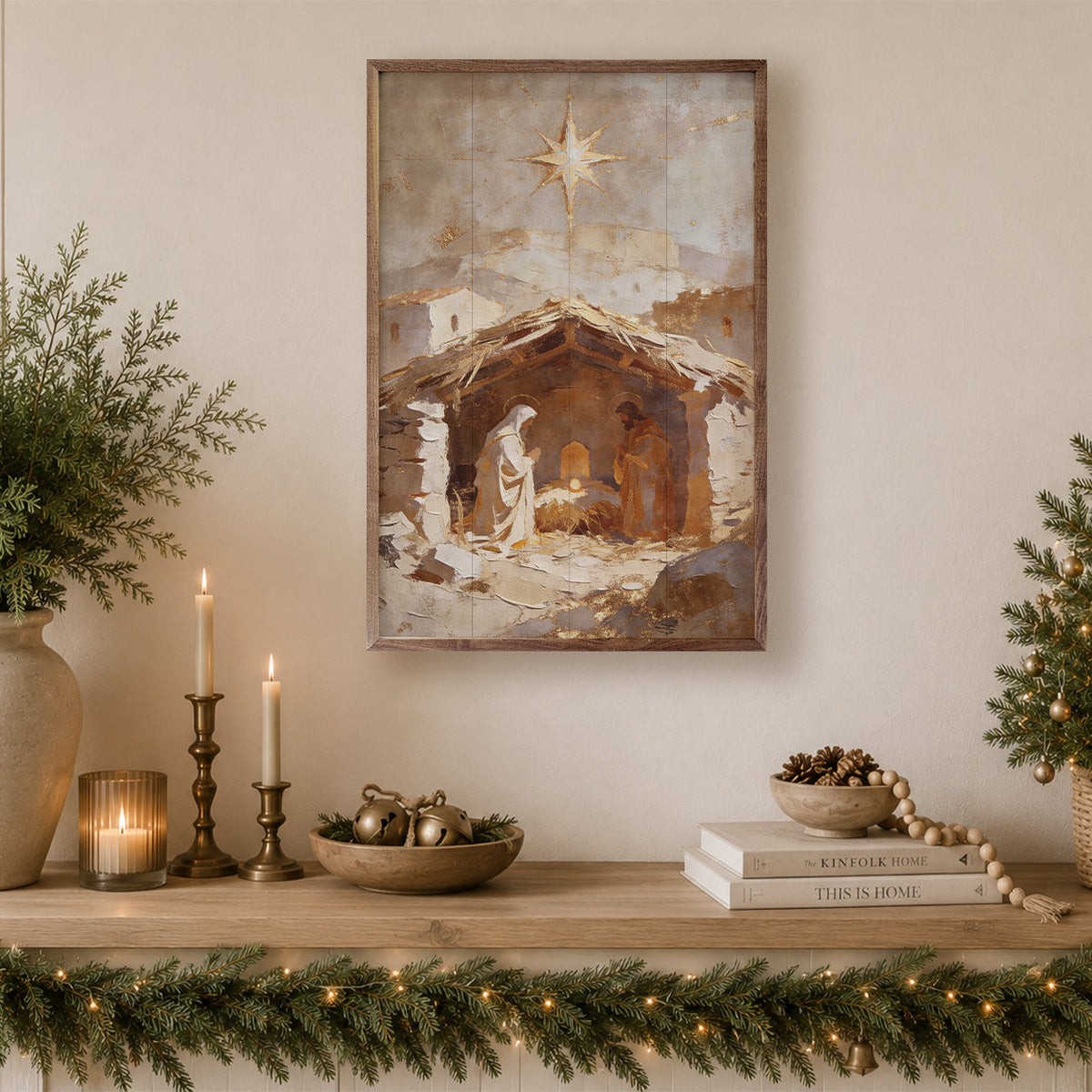 The Golden Manger Printed and Framed Wall Sign