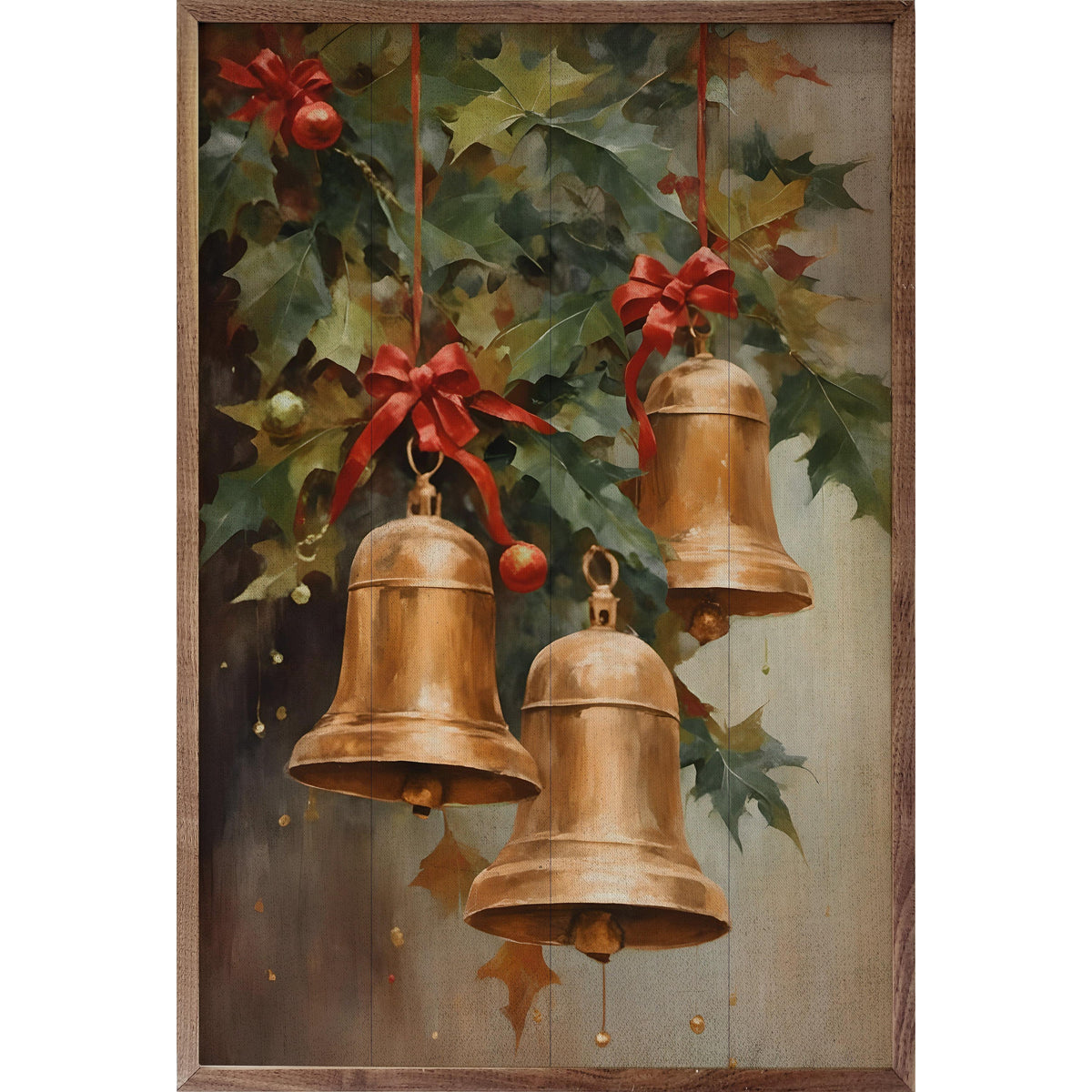 Three Golden Bells Printed and Framed Wall Sign