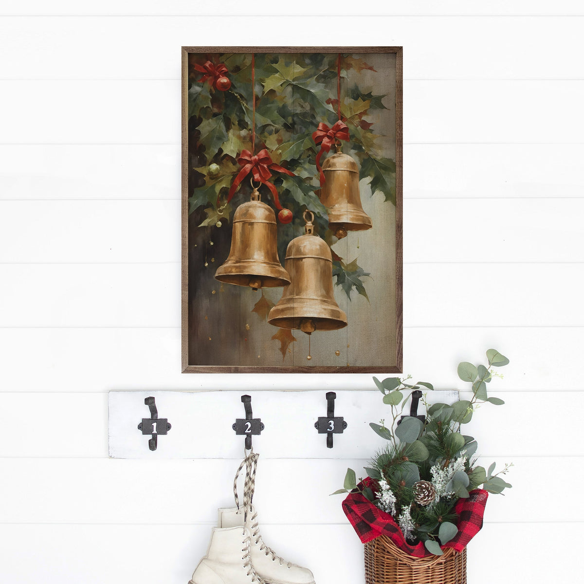 Three Golden Bells Printed and Framed Wall Sign
