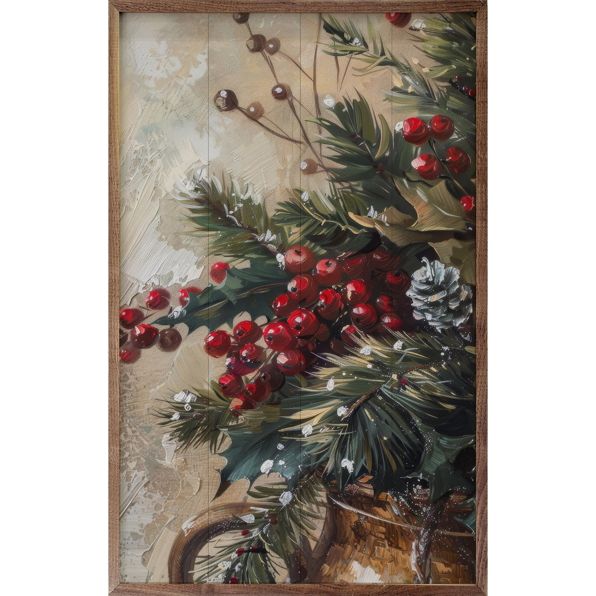 Winterberry Mix III By Petals Prints Design Printed and Framed Wall Sign