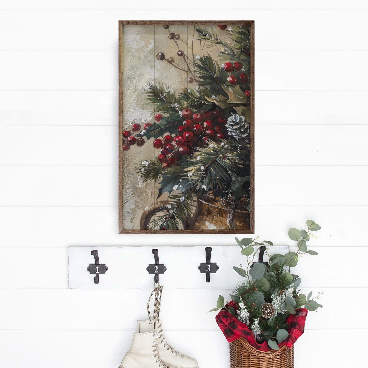 Winterberry Mix III By Petals Prints Design Printed and Framed Wall Sign