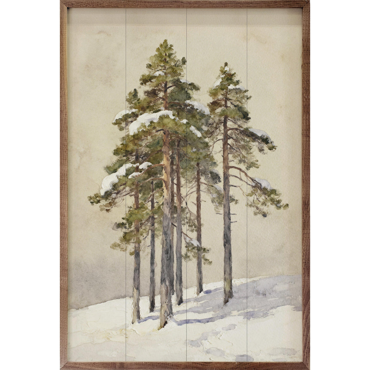 Group Of Cedar Trees Printed and Framed Wall Sign