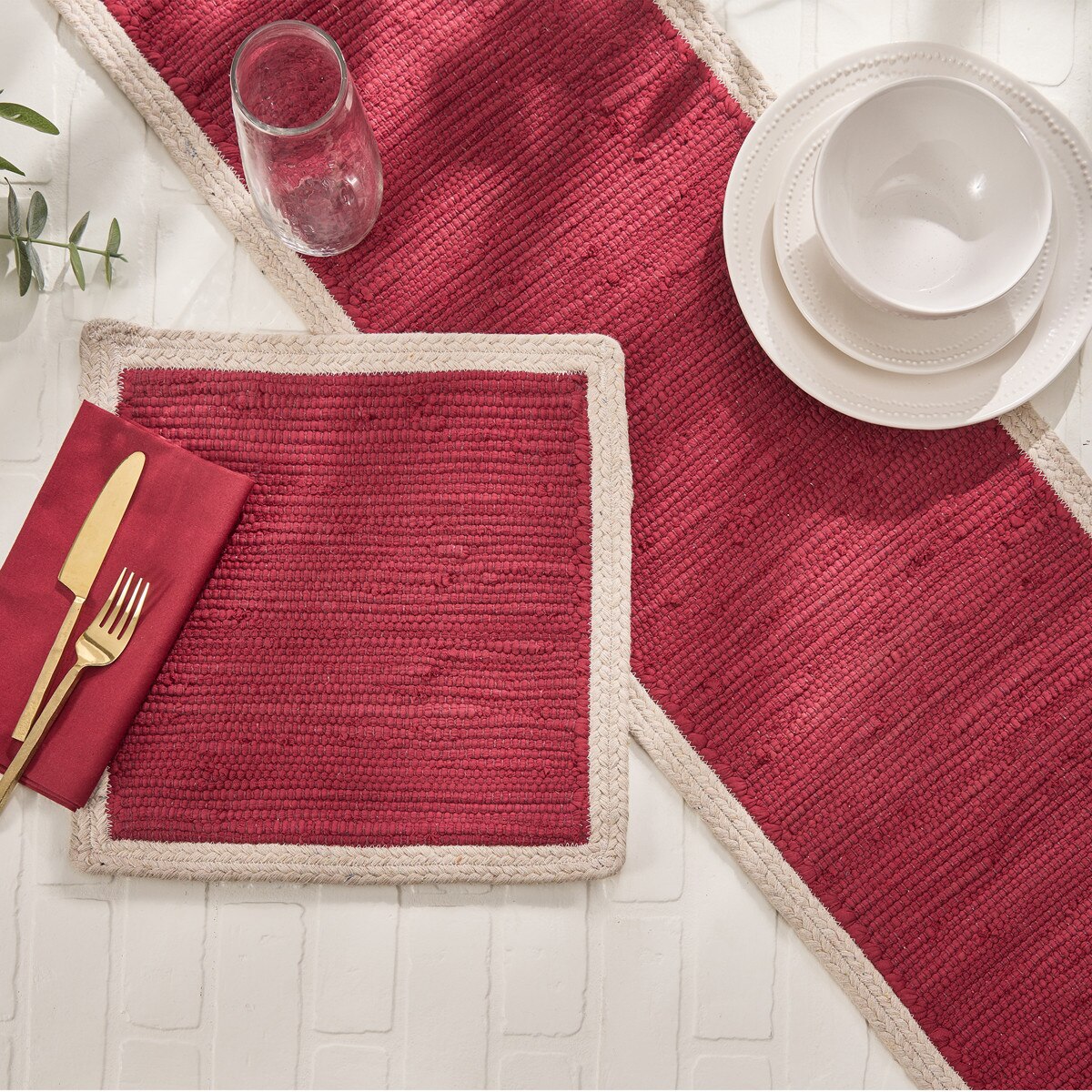 Dune Merlot Table Runner 54'' Long