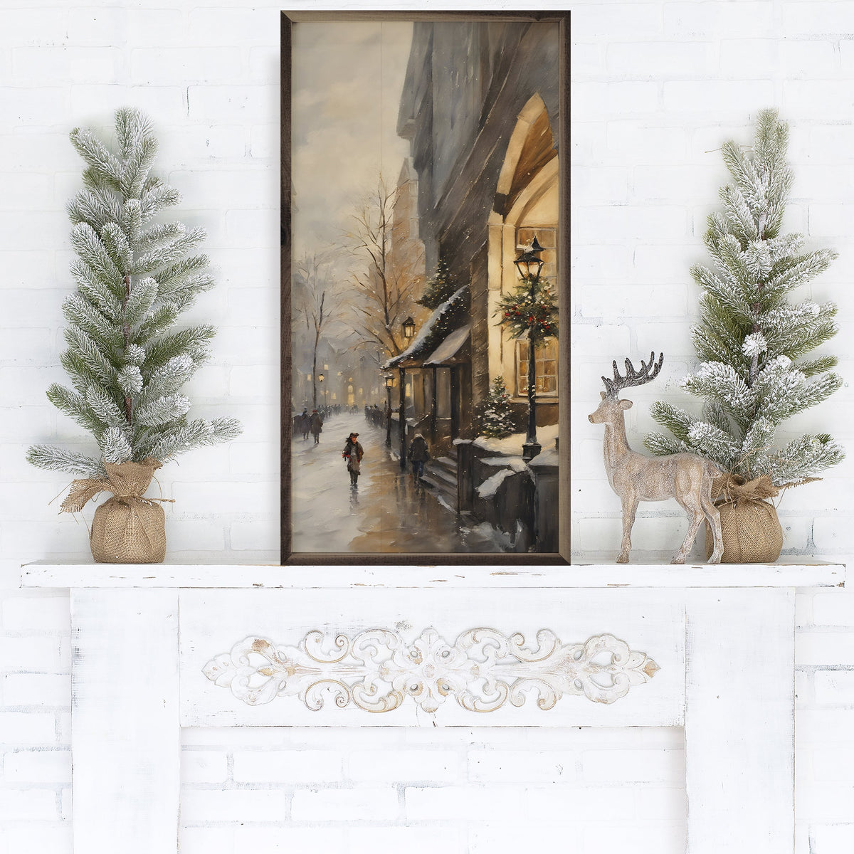 Christmas City Printed and Framed Wall Sign