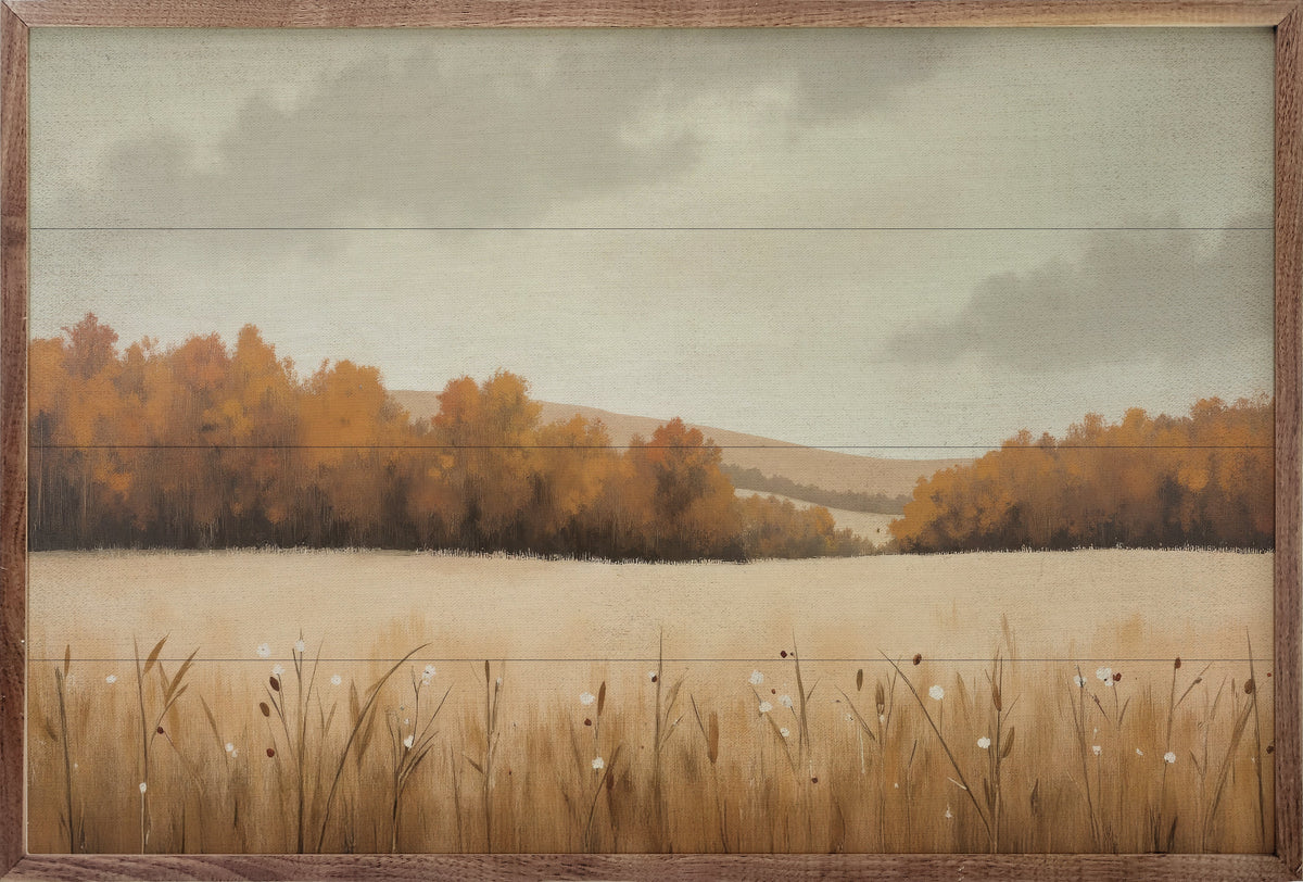 Autumn’s Quiet Hour Printed and Framed Wall Sign