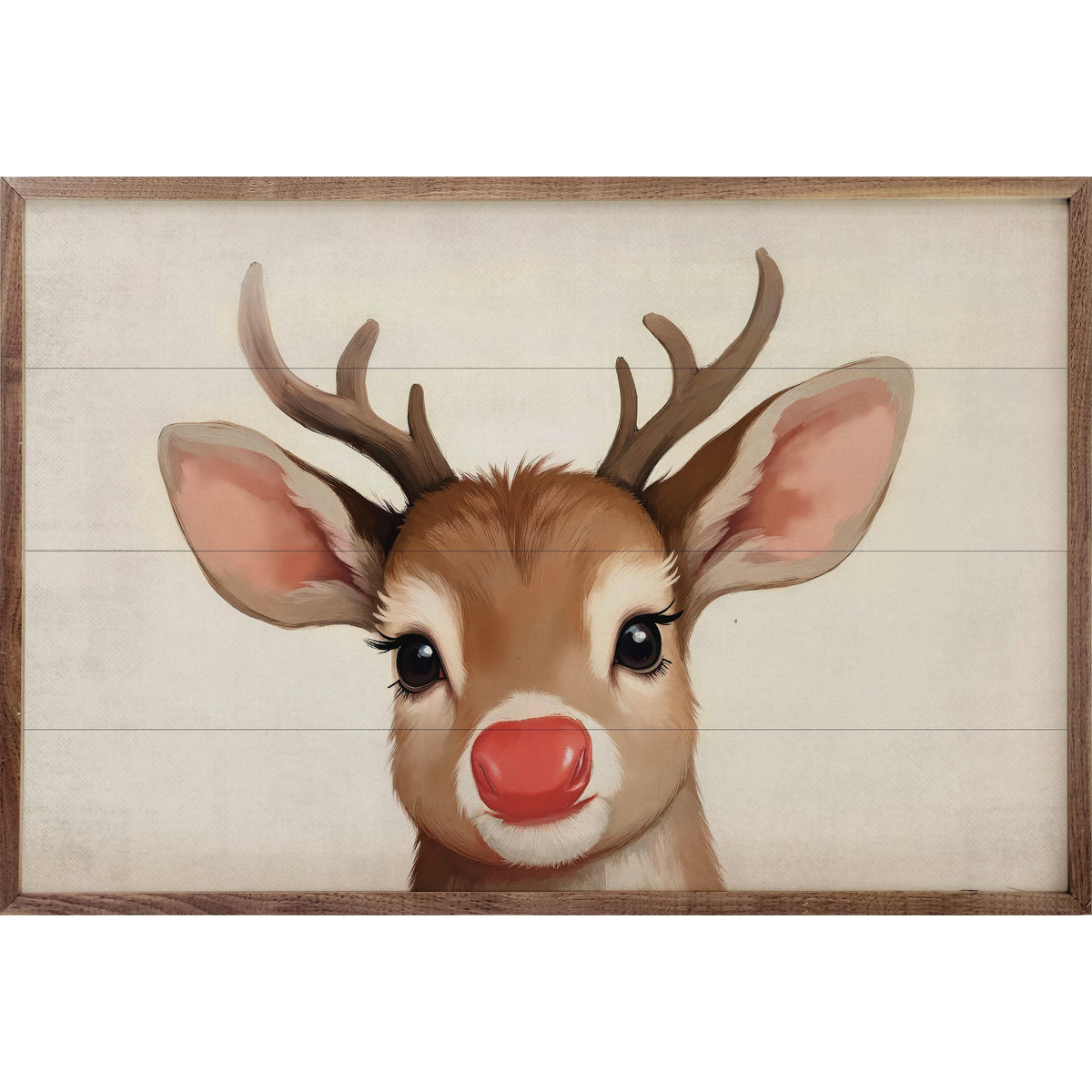 Baby Bruno The Deer Printed and Framed Wall Sign