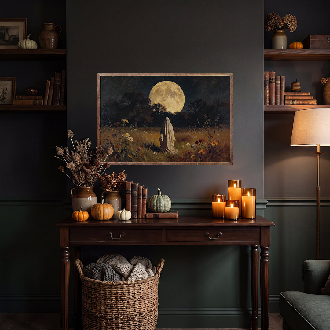 Ghost In The Pasture Printed and Framed Wall Sign
