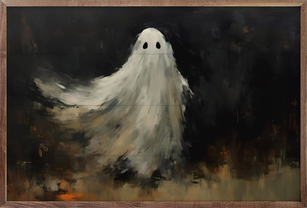 Ghost Portrait Printed and Framed Wall Sign