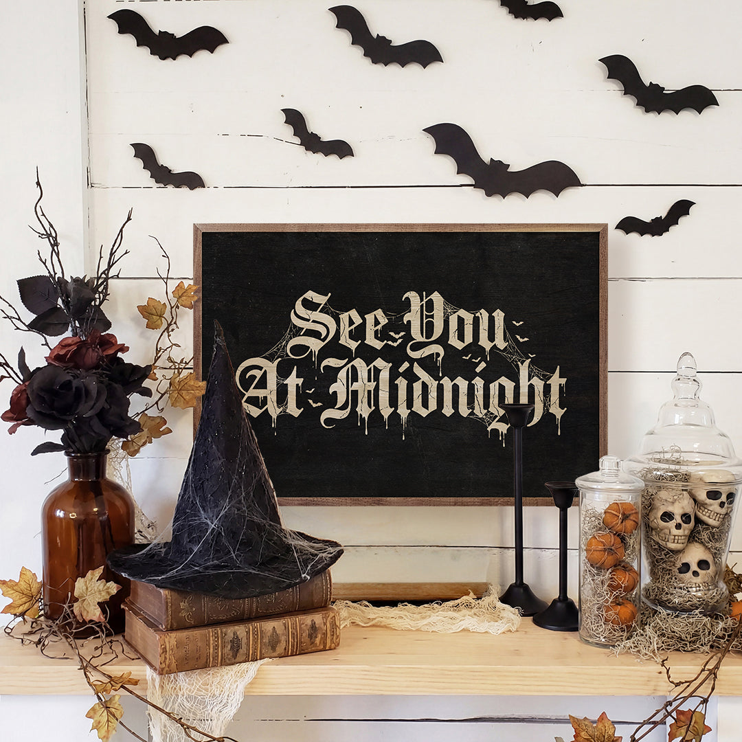 See You At Midnight Printed and Framed Wall Sign
