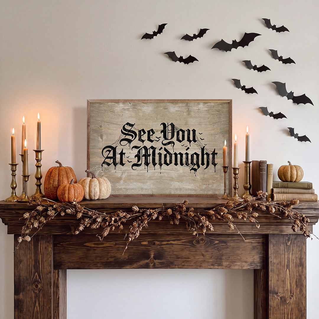 See You At Midnight Printed and Framed Wall Sign