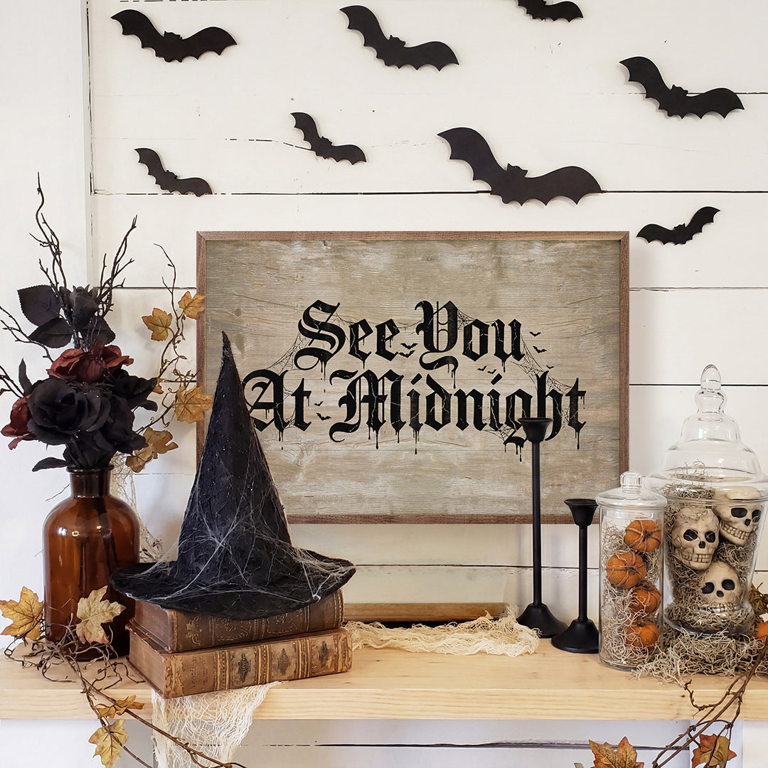 See You At Midnight Printed and Framed Wall Sign
