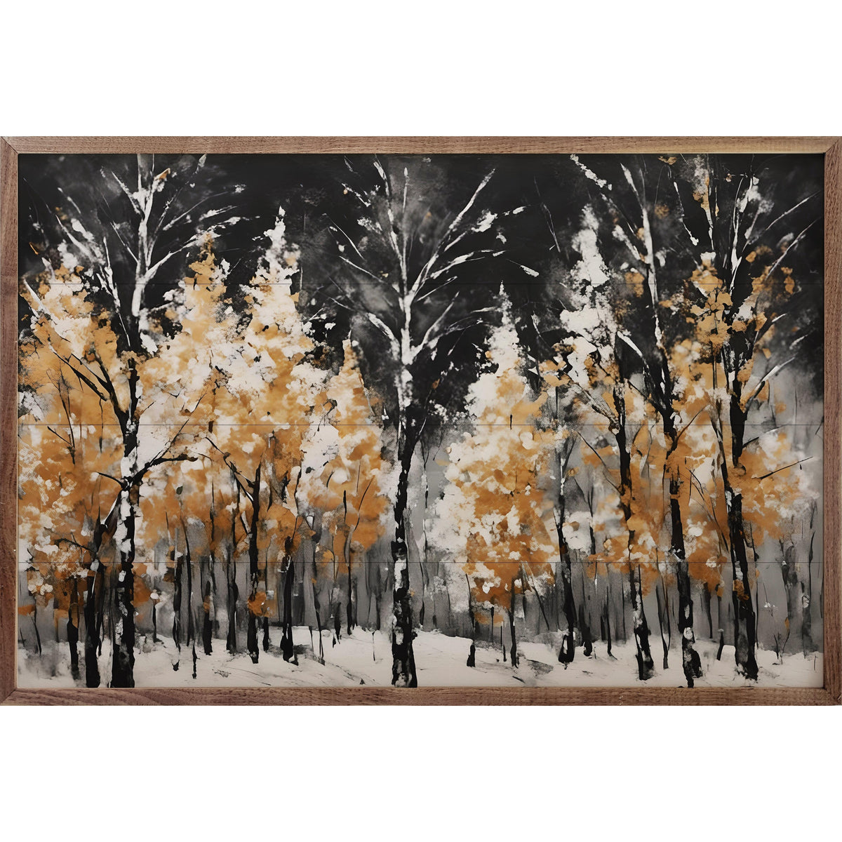 Trees Of Gold Printed and Framed Wall Sign