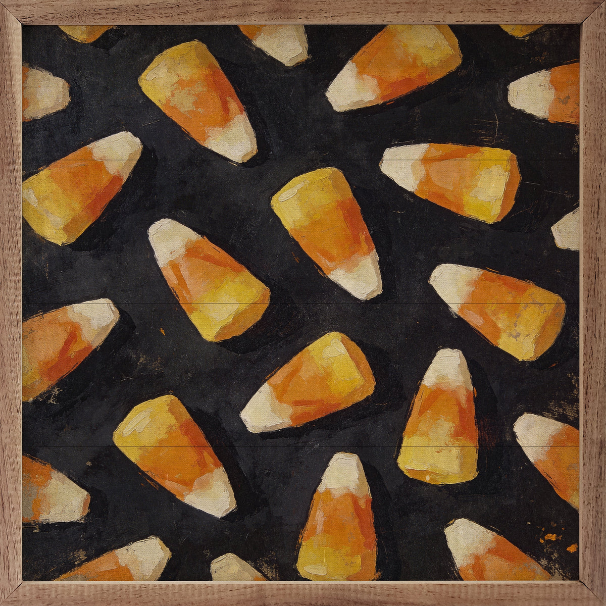 Candy Corn Printed and Framed Wall Sign