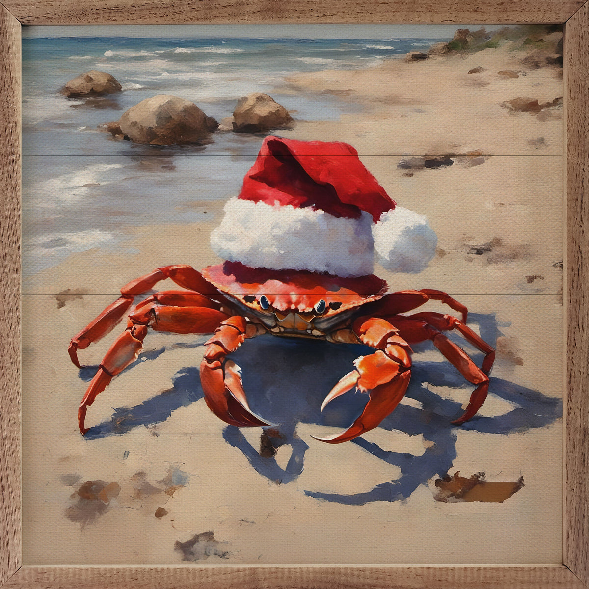 Crabby Hat Printed and Framed Wall Sign