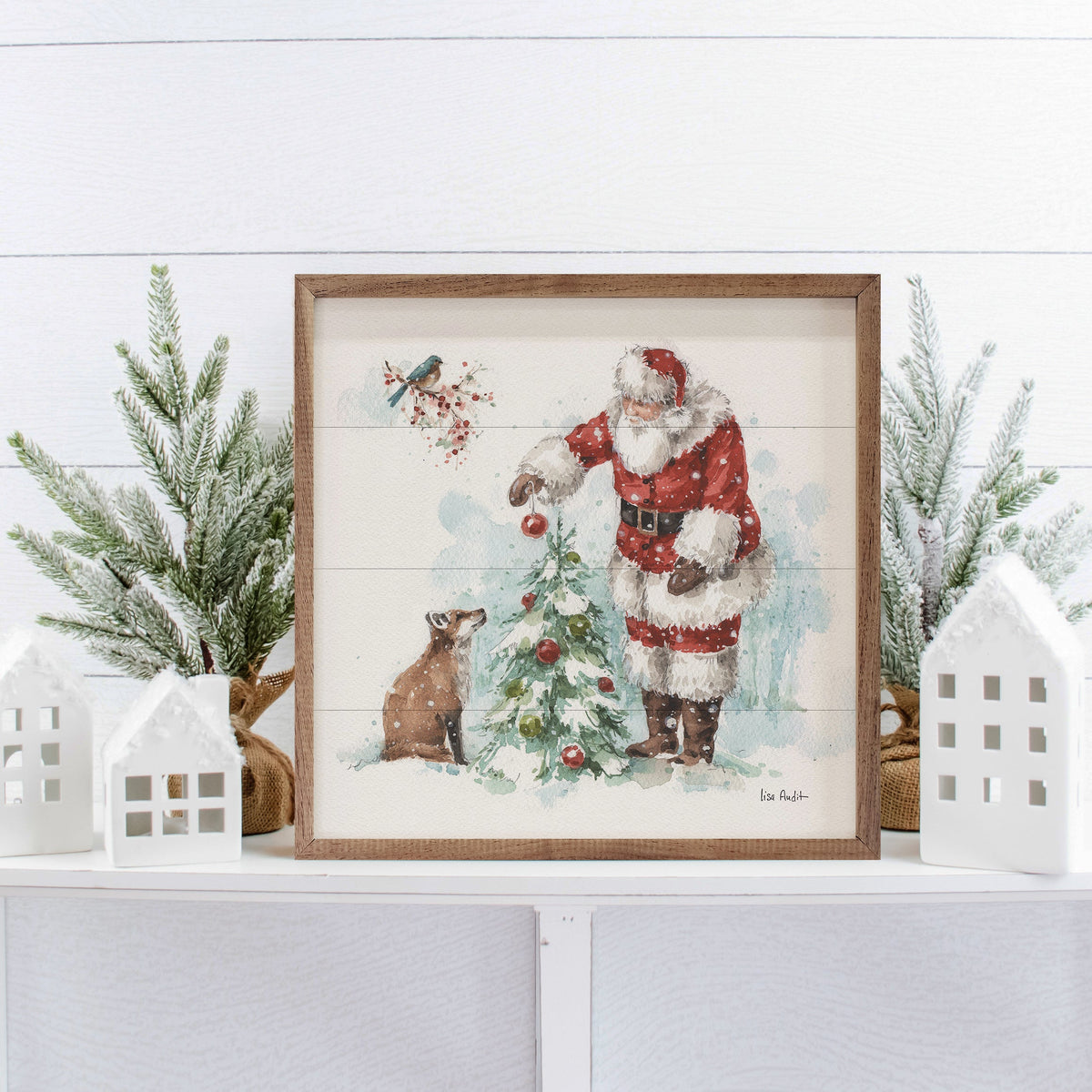 Magical Holidays V Santa By Lisa Audit Printed and Framed Wall Sign