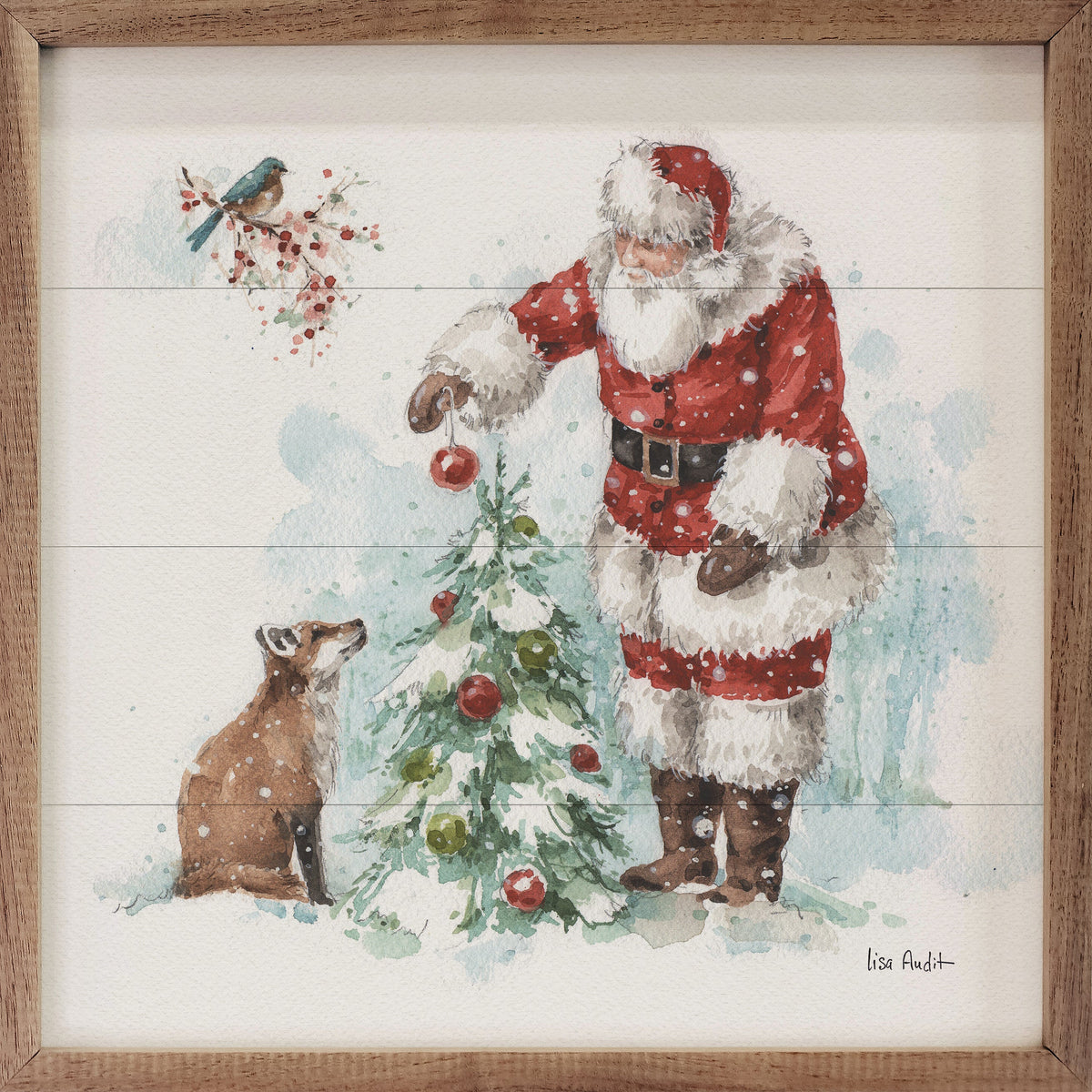 Magical Holidays V Santa By Lisa Audit Printed and Framed Wall Sign
