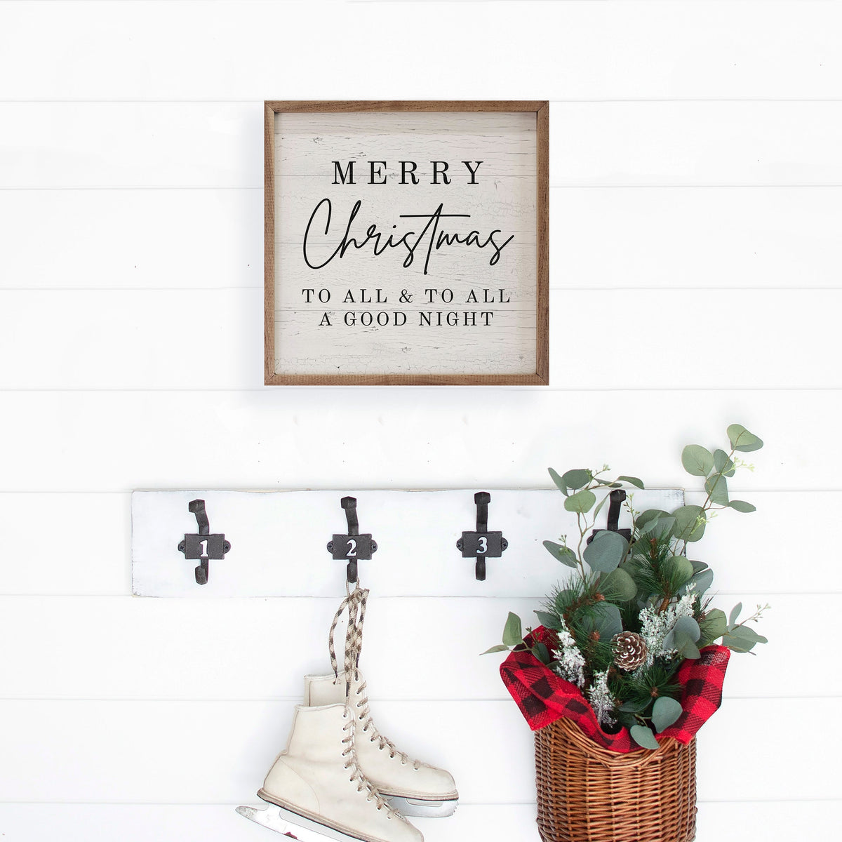 Merry Christmas To All Printed and Framed Wall Sign