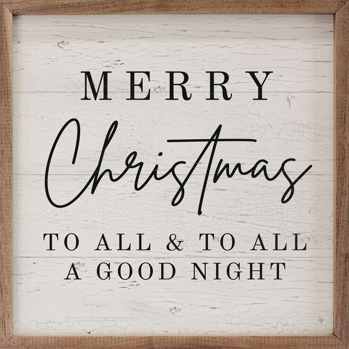 Merry Christmas To All Printed and Framed Wall Sign