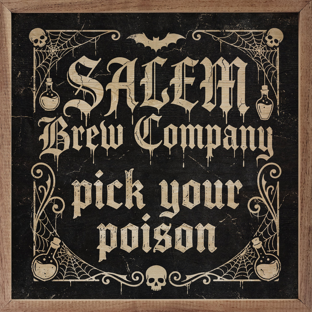 Salem Brew Company Printed and Framed Wall Sign