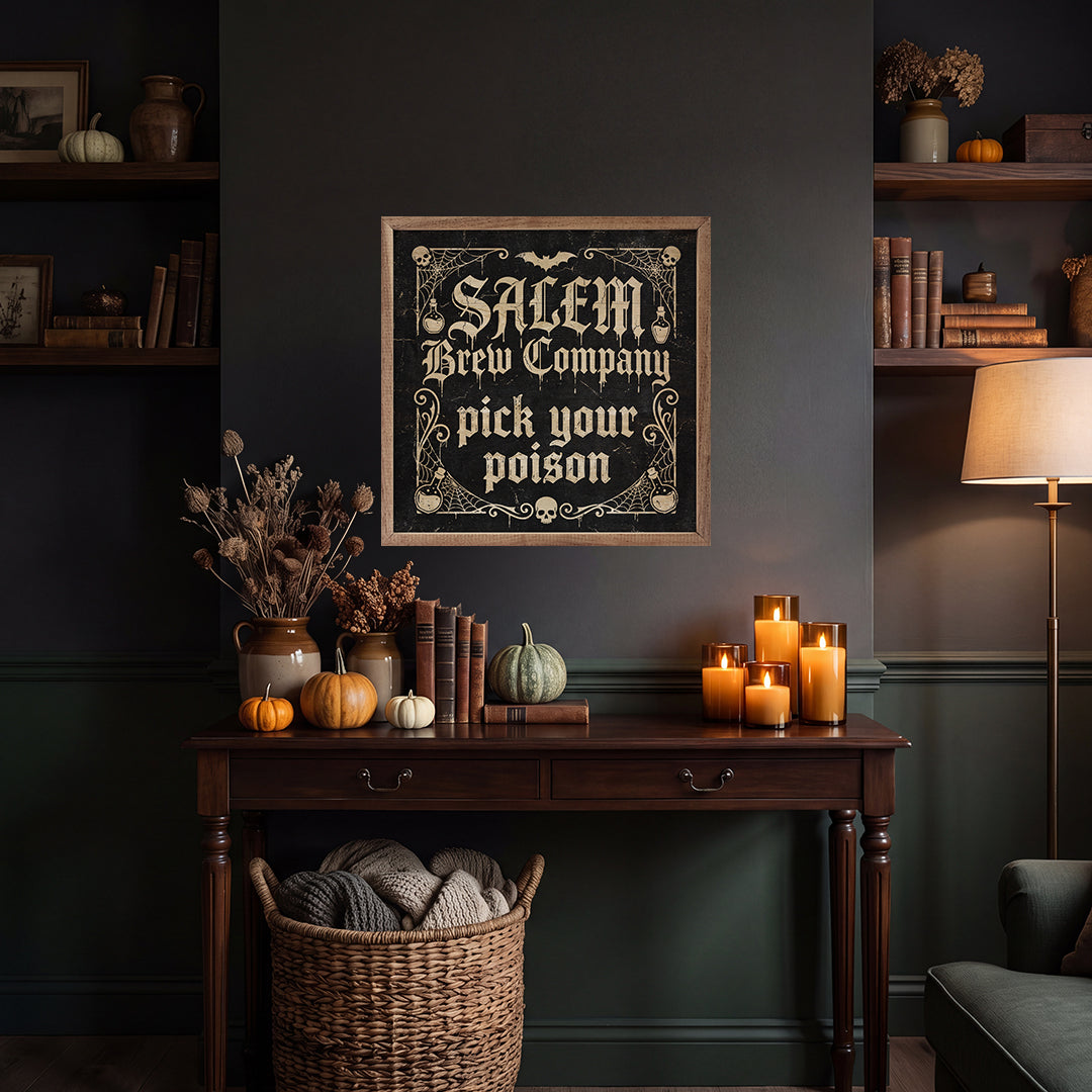 Salem Brew Company Printed and Framed Wall Sign