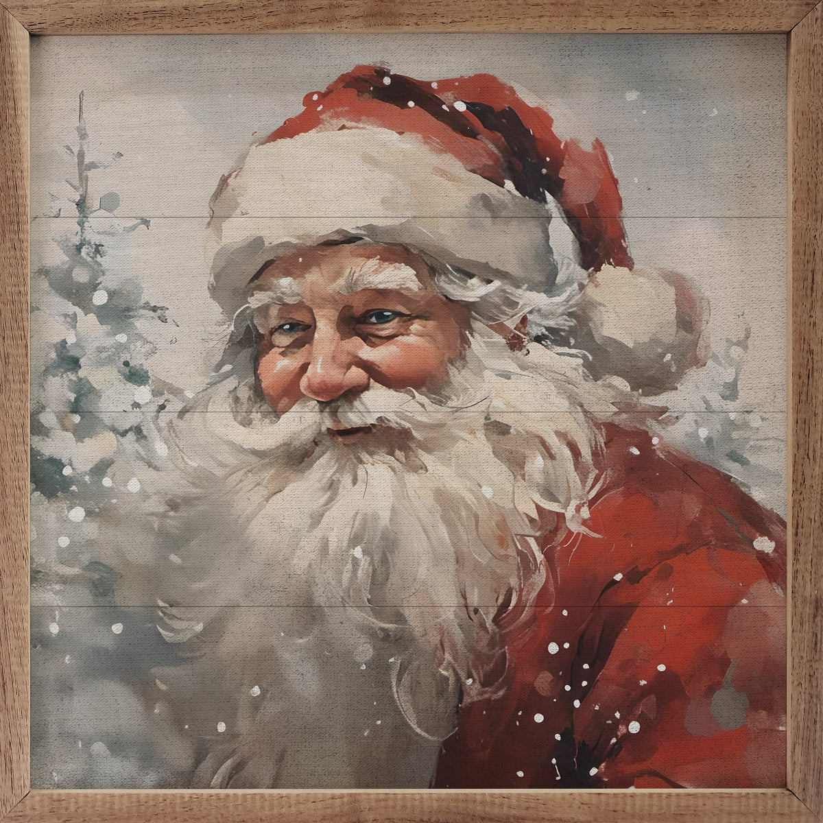 Snowy Portrait Printed and Framed Wall Sign