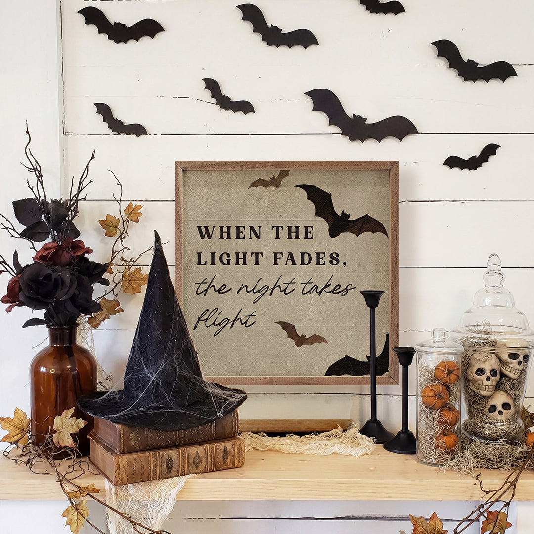 When The Light Fades Printed and Framed Wall Sign