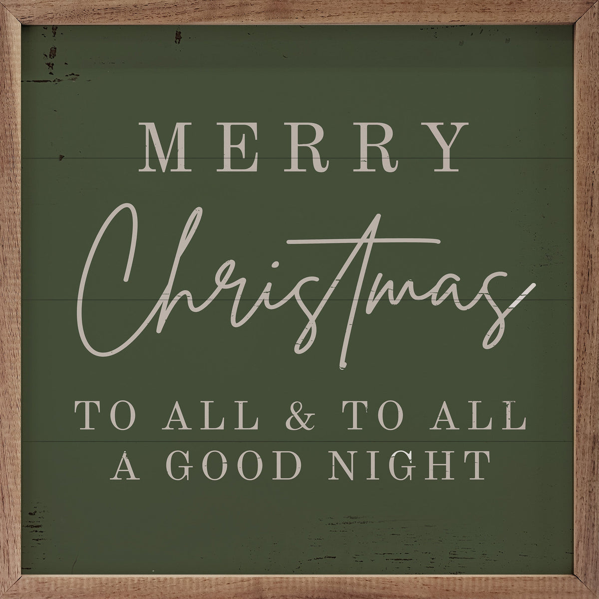 Merry Christmas To All Printed and Framed Wall Sign