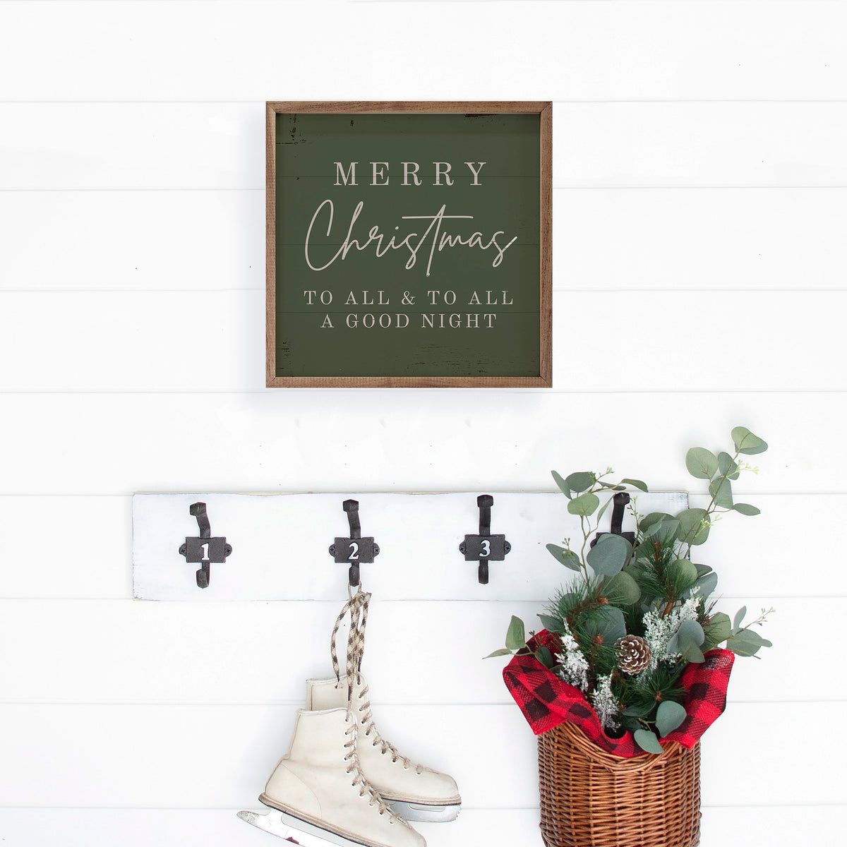 Merry Christmas To All Printed and Framed Wall Sign