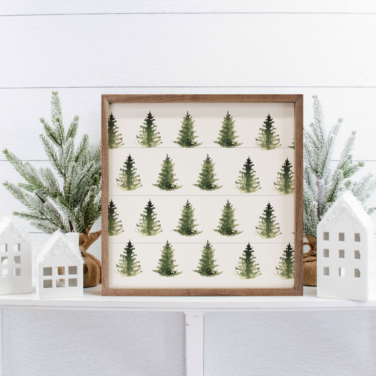 Pattern Trees Printed and Framed Wall Sign
