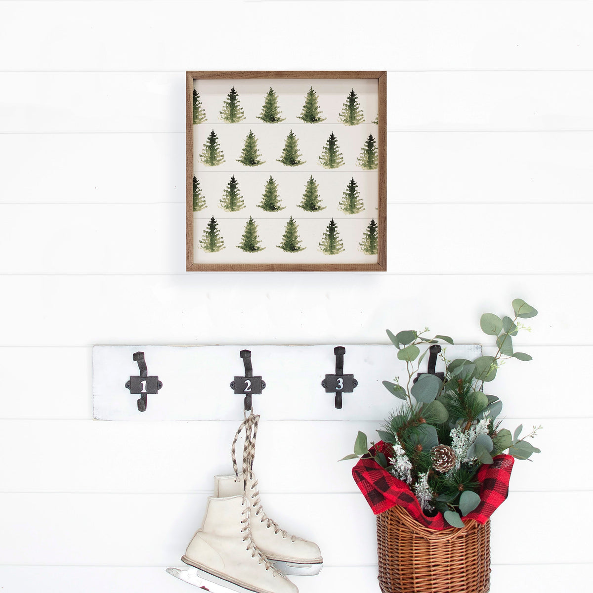 Pattern Trees Printed and Framed Wall Sign