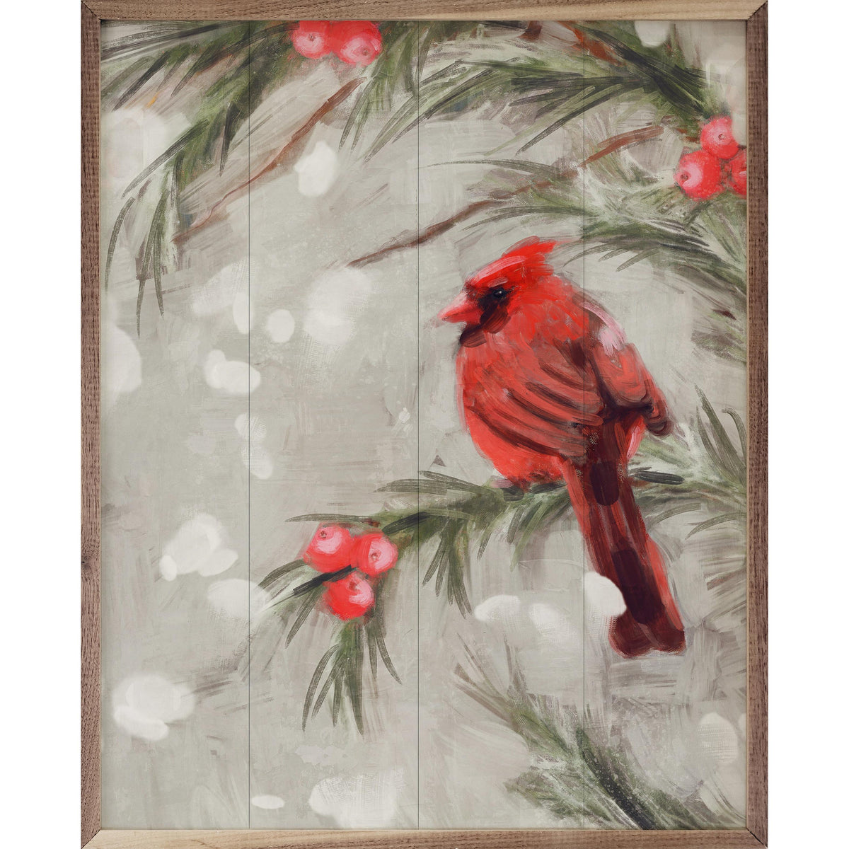 Cardinal III By Nina Blue Printed and Framed Wall Sign