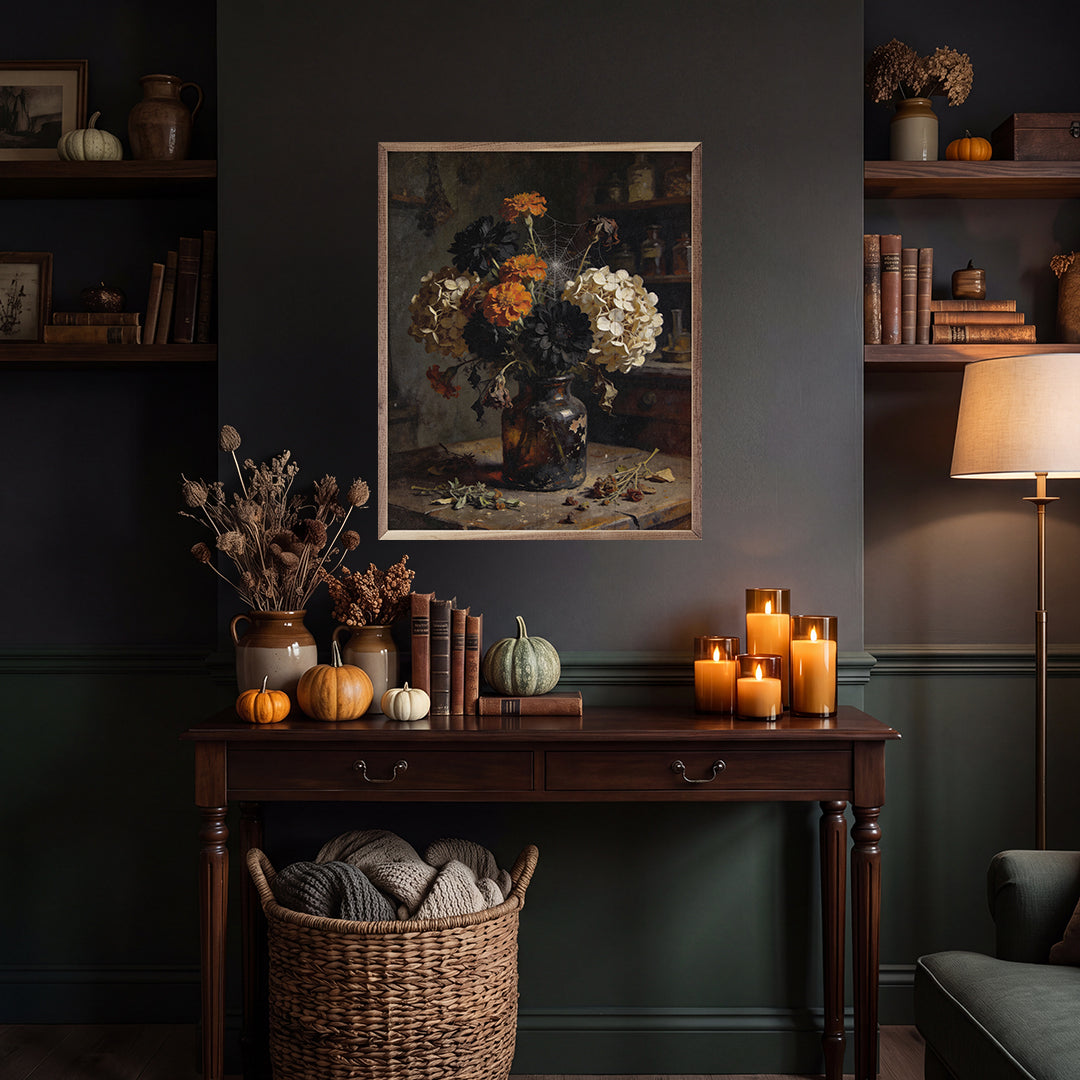 Halloween Bouquet Printed and Framed Wall Sign