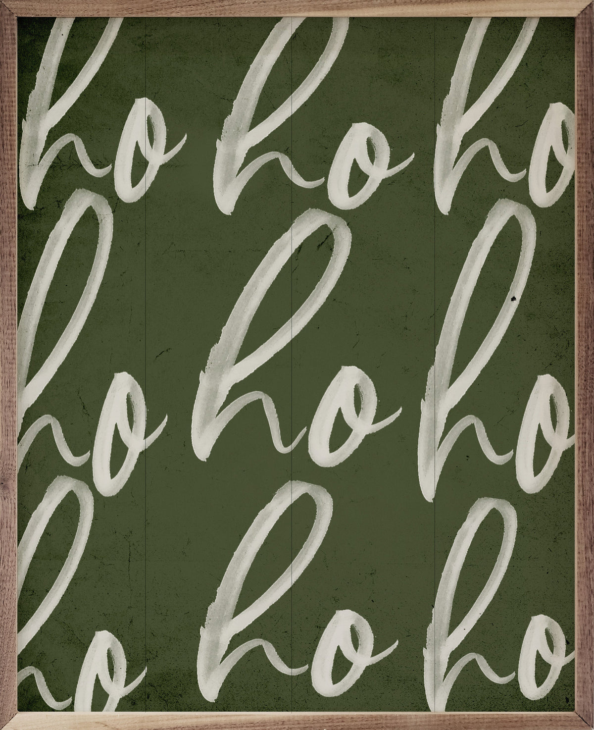 Ho Ho Ho Repeat Printed and Framed Wall Sign