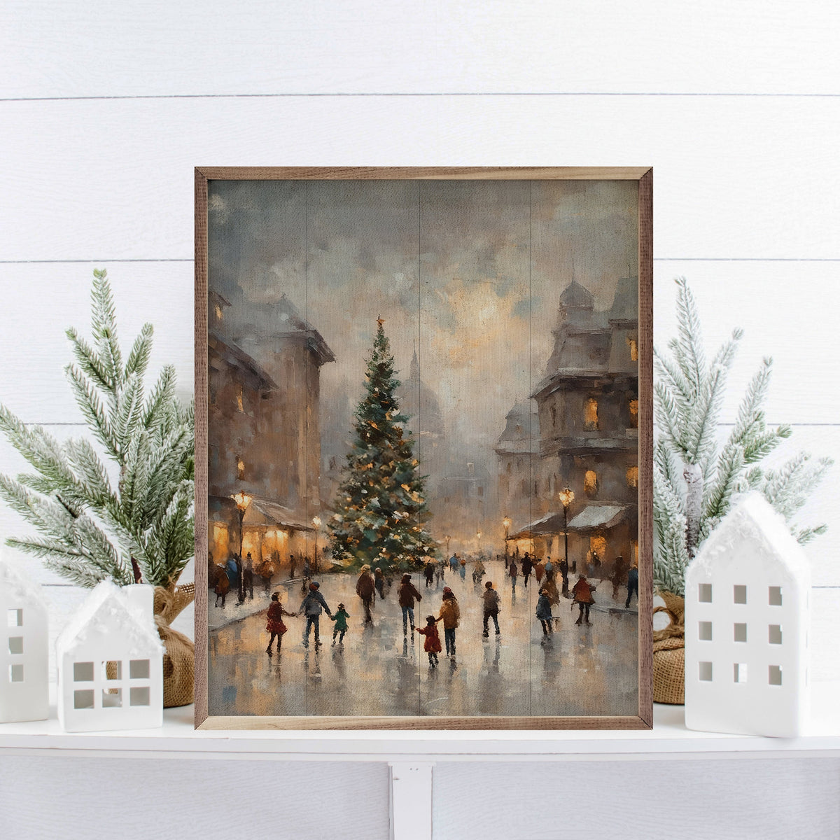 Ice Skating Center Printed and Framed Wall Sign