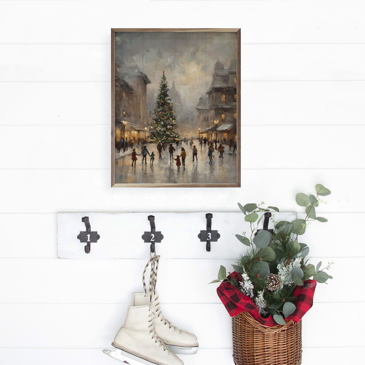 Ice Skating Center Printed and Framed Wall Sign