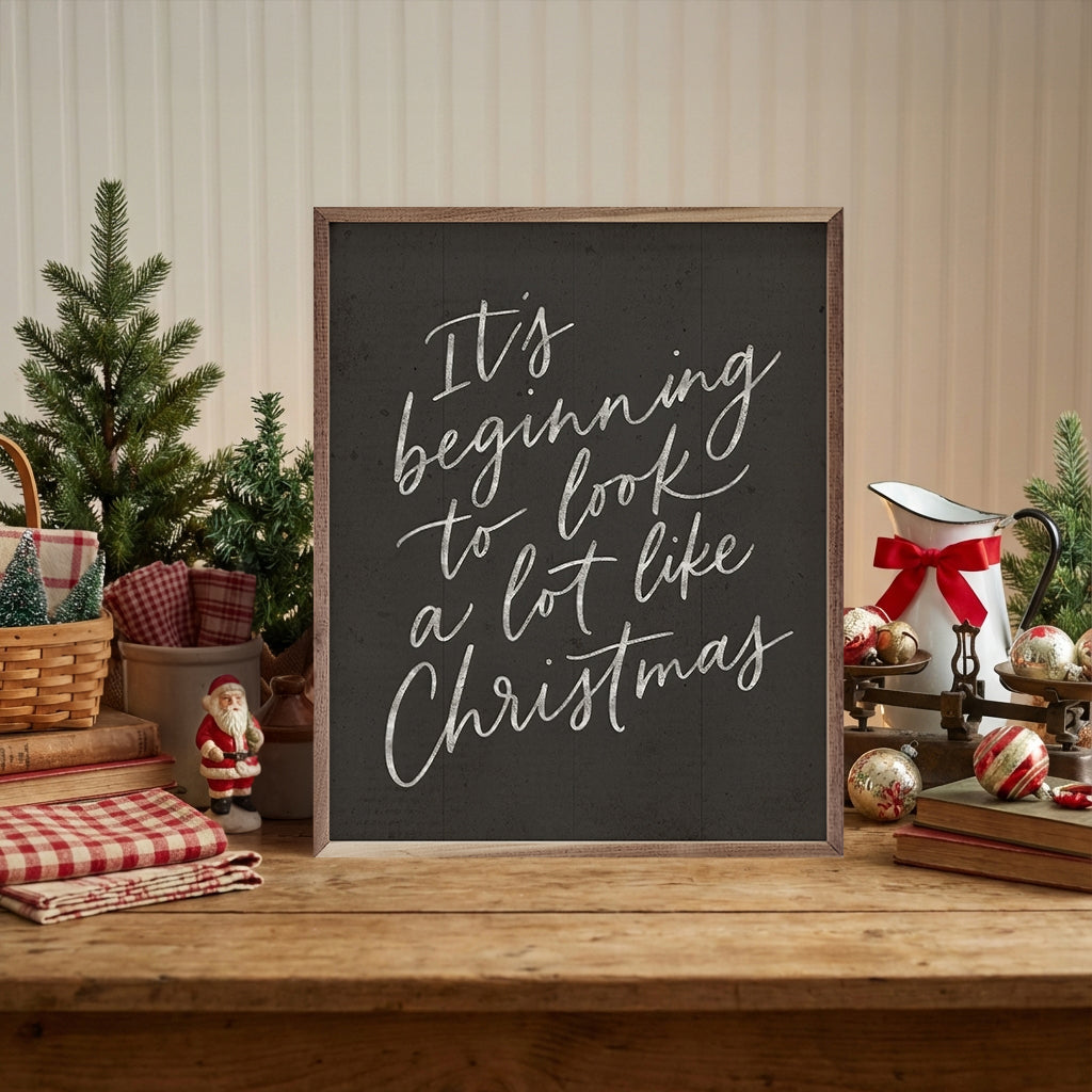 Look A Lot Like Christmas Printed and Framed Wall Sign