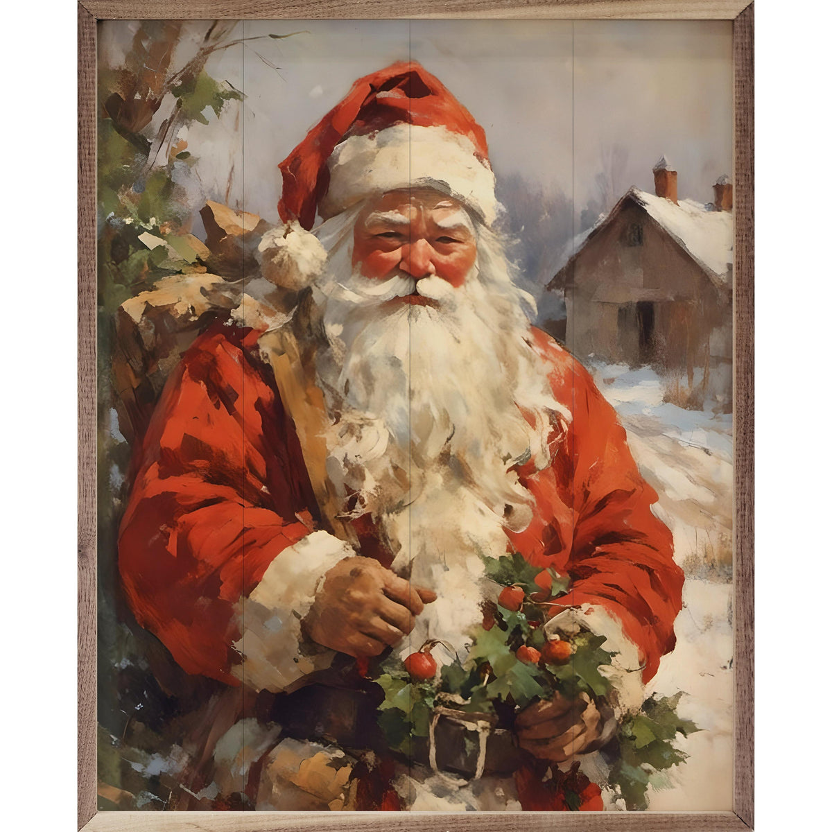 Picture Perfect Santa Printed and Framed Wall Sign